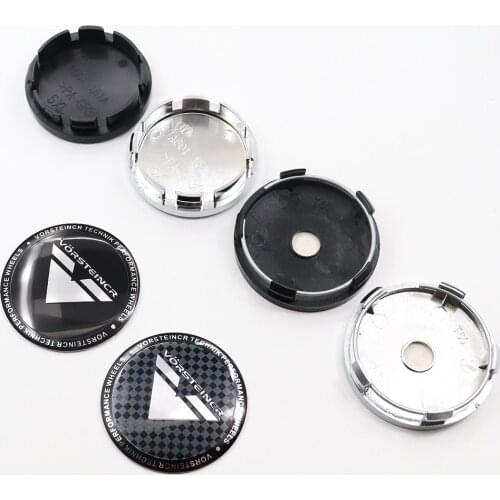 4pcs 56mm or 60mm VORSTEINER Car Logo Wheel Center Cap Rim Badge Covers Decal Auto Refit Creative Decoration Emblem Sticker