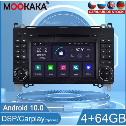 PX6 4+64GB Android10 For Benz B200 B-class W245 B170 Car Multimedia Player GPS Navigation Audio Stereo Screen DVD Head Unit WIFI
