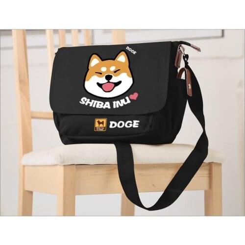 Free shipping Doge MessengerBag Anime Shiba Inu Oxford Student Schoolbags Super quality for birthday gift