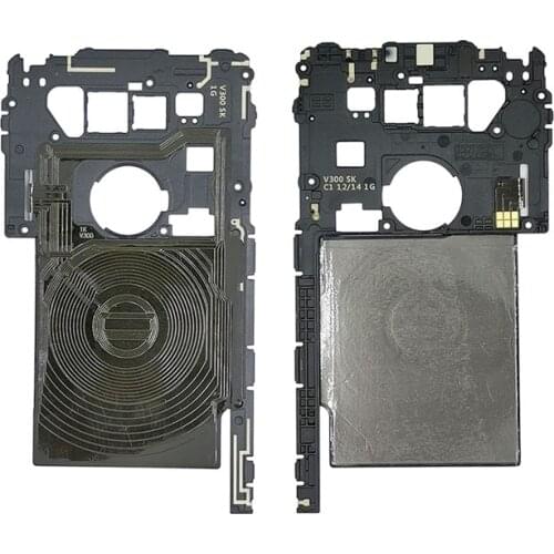 For LG V30 V45 V50 motherboard cover housing with wireless charging charger NFC flex cable Replacement Parts