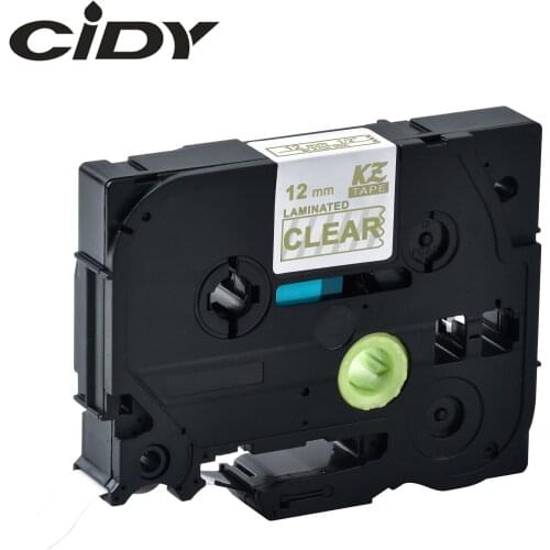 CIDY 1PCS compatible TZe-134 TZE 134 TZE134 TZ 134 tz134 Gold on Black laminated label tape for label printer brother