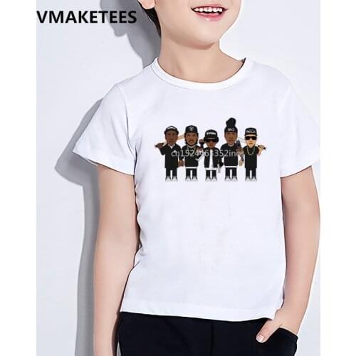 Kids Summer Short Sleeve Girls & Boys T shirt Children NWA Straight Outta Compton Print T-shirt Funny Casual Baby Clothes,HKP558