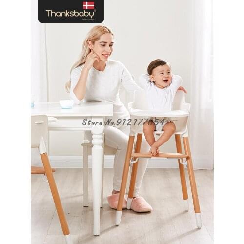 Baby dining chair, childrens dining chair, multifunctional growing solid wood dining chair, Nordic design