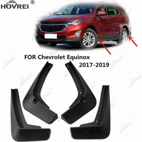 Set Molded Car Mud Flaps For Chevrolet Equinox 2017 2018 2019 Mudguards Front Rear Mudflaps Splash Guards Mud Flap Fender