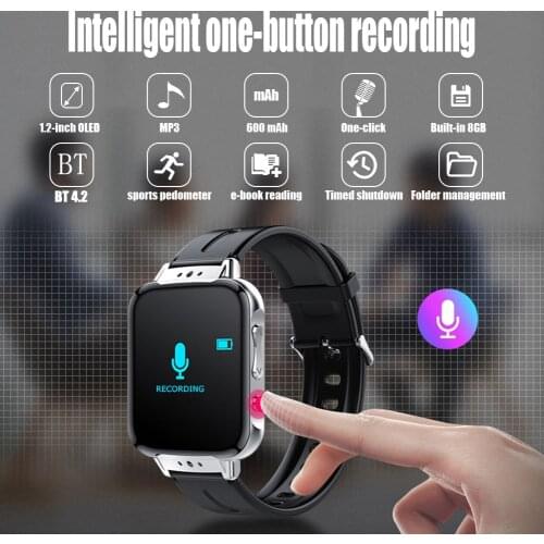 Bluetooth Running MP3 Sports Pedometer Lossless Music Player E-Book Mini Student Walkman smart watch smartwatch smart watch men