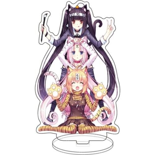 NEKOPARA Chocolat Vanilla Azuki Coconut Maple Cinnamon Acrylic Stand Figure Desktop Decoration Collection Model Toy Cosplay Doll