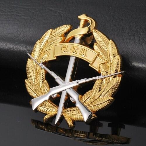 New model & Most popular Cutout Plating Gold Badge New Design Military Badges