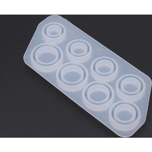 Flat Rings Mold Collection Handmade DIY Making Ring Jewelry Silicone Mold Crystal Epoxy Moul