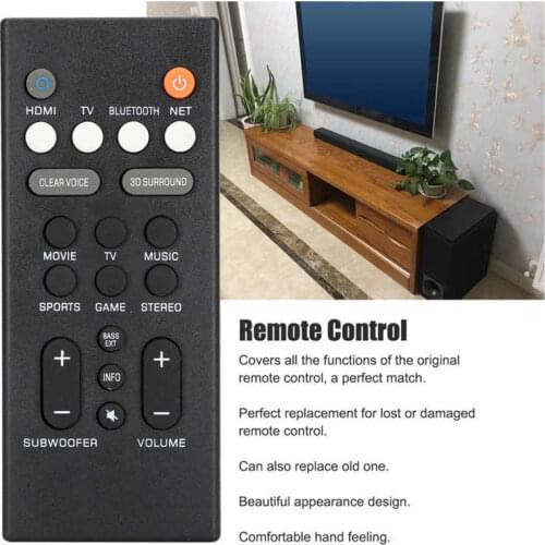 Garage door remote control Remote Control ABS Durable Speaker Replacement Controller for Yamaha YAS-209 YAS-109 mando