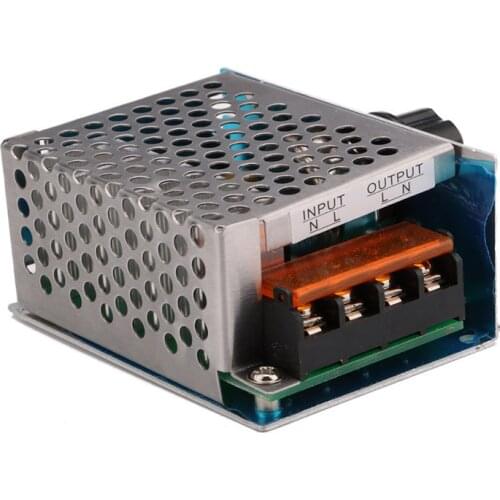 Pro Electrical Voltage Regulators 4000W 220V High Power SCR Speed Controller Electronic Voltage Regulator Governor Thermostat