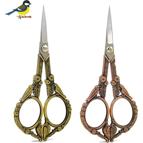 Sewing Scissors For Fabric Professional Handicraft DIY Tool Antique Cross Stitch Vintage European Craft Sewing Tailor Scissors
