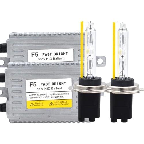 SKYJOYCE 55W 5500K Fast Bright Xenon H7 H1 H11 9005 9006 9012 D2H HID Kit DLT F5 Fast Start HID Ballast 55W HID Bulb Ballast Kit