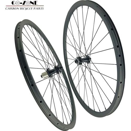 Carbon mtb wheels 27.5er powerway M32 straight pull 650B clincher tubeless 27.5" carbon mtb wheelset UD/3K/12K mtb wheels 27.5