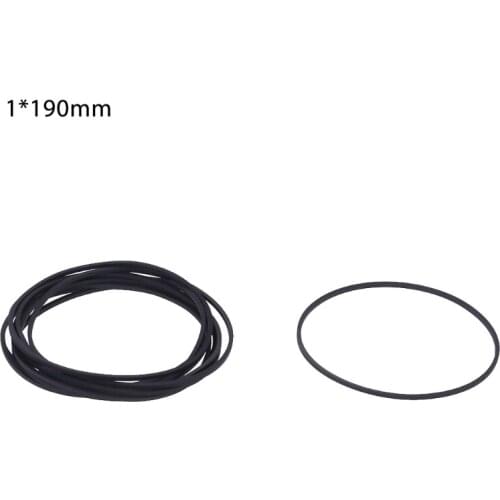 10Pcs Drive Square Belts Rubber DVD Cassette Tape Recorder Turntable Strap 1mm 1XCB