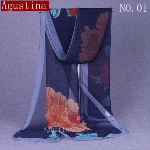 100% silk feel long scarf women brand luxury fashion printing scarves headscarf designer Multicolor Comfortable for shawls