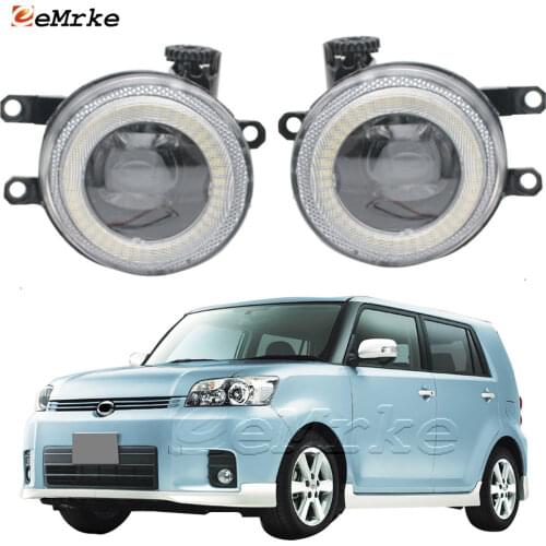 2in1 LED Angel Eye Daytime Running Lights DRL + Cut-Line Lens Fog Lights for Toyota Corolla Rumion (E150N) 10.2007 2008 2009
