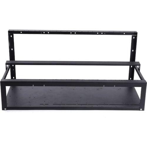 6/8/12 GPU Miner Mining rig Aluminum Stackable Open air Case Computer ETH Frame Rig for bitcon Miner Kit Unassembled Ethereum