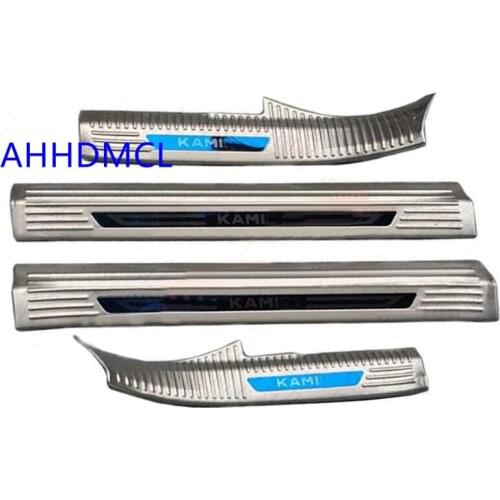 Car Welcome Pedal Threshold Strip Door Sill Strip For Skoda Kamiq 2018 2019 2020