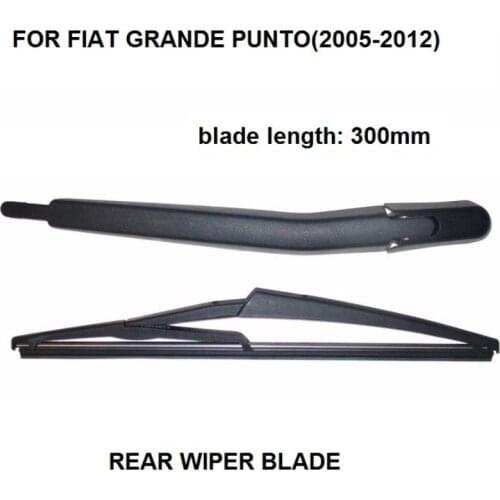 Car Accessories For FIAT GRANDE PUNTO MK3 REAR WINDSCREEN WIPER ARM AND BLADE SET NEW 2005-2012, 300MM BLADE