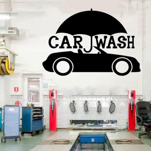 Auto Service Tires Fitting Shop Car Washing Garage Quotes Art Stickers Decorations - Vinyl Sticker For Studio Shop Window CS12