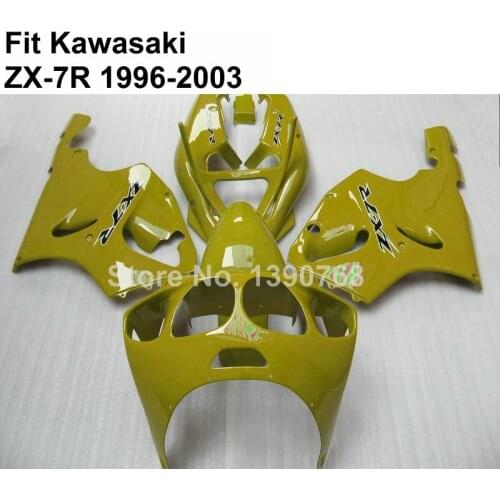 Free custom fairing kit for Kawasaki ninja ZX-7R 96-03 green fairings zx7r 1996-2002 2003 OI30
