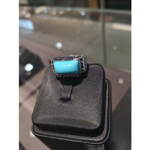 18K Gold Turquoise Ring