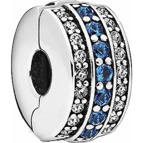 925 Sterling Clip European Spacer Charms Bead Fit Original Charms Bracelets DIY Pendant Charm Beads Girl Women Jewelry Making