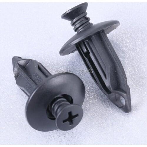 100PCS Black Nylon Retainer Rivet Fastener Push Clip 10140480 For Chrysler 6502625 For Buick Rendezvous