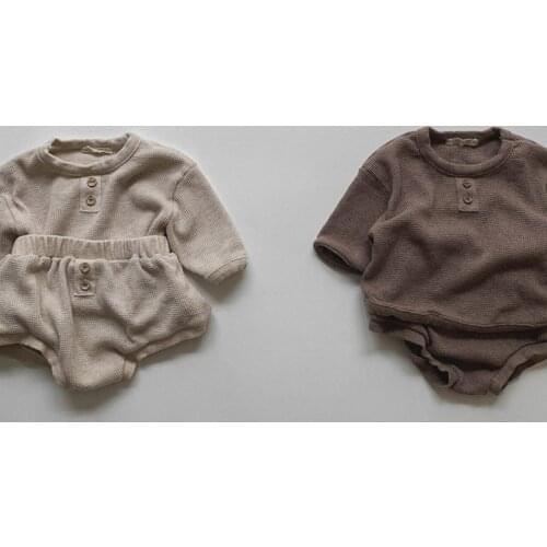 Baby suit autumn and winter boys and girls set Korean fashion sweater + Shorts Set