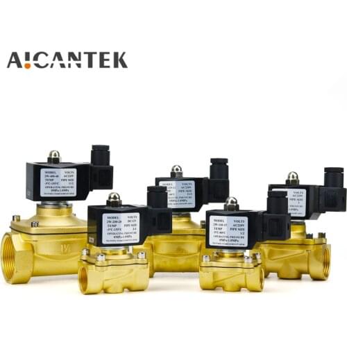 DN15/20/25/32/40 Electric Solenoid Valve 1/2" 3/4" 1" 1-1/2" Normally Closed Pneumatic for Water Oil Air Gas 12V 24V 220V 110V