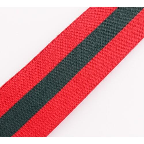 Red Elastic webbing ribbon Strap 38mm Soft Webbing Ribbon stretch ribbon for bag purse tote Lanyard Ribbon