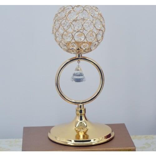 European Style Crystal Candle Holder Votive Candlestick Banquet Home Decor