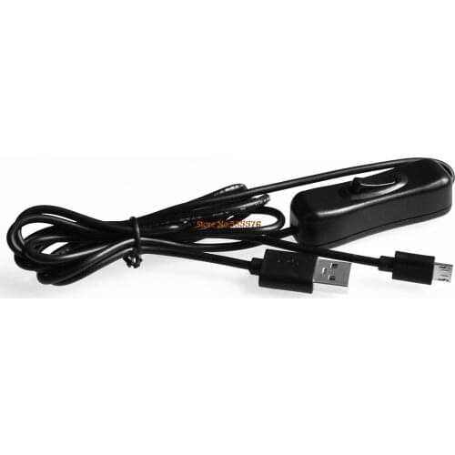 Raspberry Pi Power Cable with switch ON/OFF button Micro USB charging cable for Banana PI Raspberry Pi 2 power cable with switch