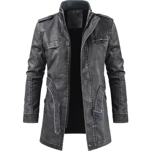 Faux Leather Jackets Men High Quality Classic Motorcycle Bike Cowboy Jacket Coat Male Plus Velvet Thick Coats L-3XL