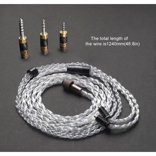 OKCSC Multifunction The Awesome Plug Adapter HiFi Cables Kit Sets 4.4mm/2.5mm Balance Jack 3.5mm Stereo Earphone DIY Accessories