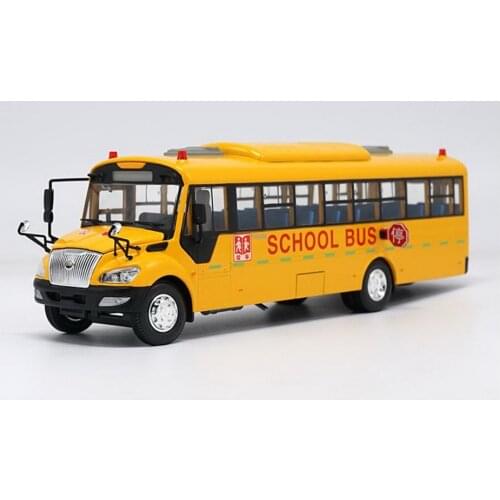 1/42 Scale YuTong SCHOOL BUS ZK6109DX Yellow Diecast Car Model Bus Toys Gifts NIB