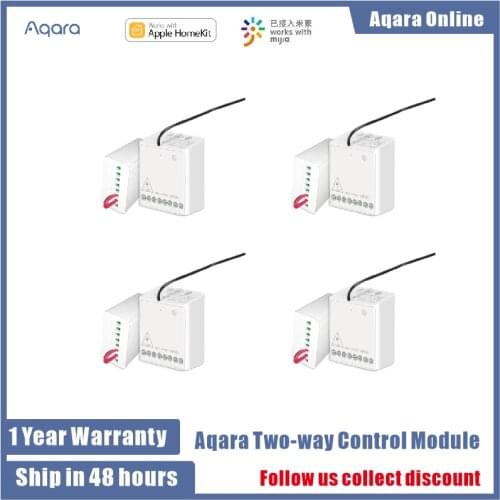 100%Original Aqara Two-way Control Module Wireless Relay Controller 2 Channels Work For Smart Xiaomi Home APP And Apple Home Kit