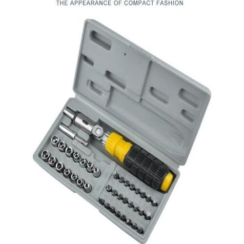 Free shipping of 41pcs simple household sets of maintenance tools, electrical woodworking hand tools screwdriver combination set