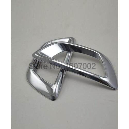 For Kia Sportage 2015 ABS Chrome Front Fog Light Lamp Cover Trim For Kia Sportage 2015 Auto Parts Accessories Car Styling