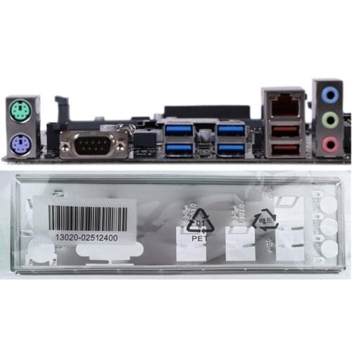 New I/O shield back plate of motherboard for E3M-PLUS V5 just shield backplate Free shipping