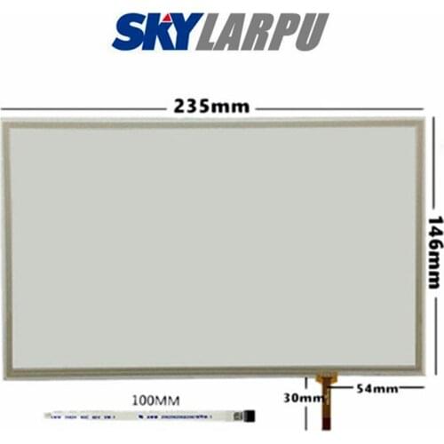 New 10.2"Inch 4 Wire Resistive Touch Screen Panel For IPS LCD Touchscreen 235*146 235mm*146mm Touchpanel Glass Free Shipping