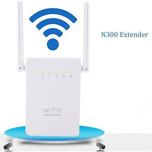 The New Dual-antenna Dual-port WIFI Repeater Home Office Signal Wireless Amplifier for 300M Wireless Repeaters