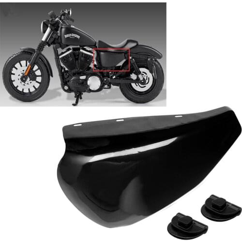 Black Motorcycle Left Side Battery Cover For Harley Sportster XL883 XL1200 2014-2018 17 16 15