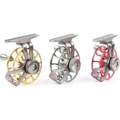 Full Metal ice Fish Reel Former Rafting Fish Reel Ice Fishing Wheel Right 50g