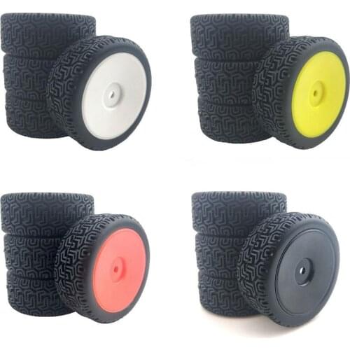 4pcs Remote Control Car Tires Durable And Non-slip Parts Replacements For Wltoys 1/14 144001 1/18 1/16 1/10 Remote Control Car