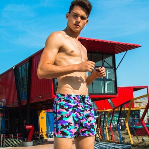 SD639 sexy camouflage print swimwear men summer beach holidy leisure briefs pants men swimsuits sunga board surfing swim trunks