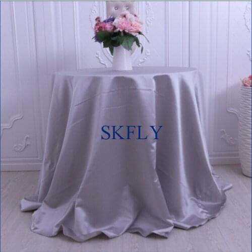 SKFLY Satin Tablecloths On The Table