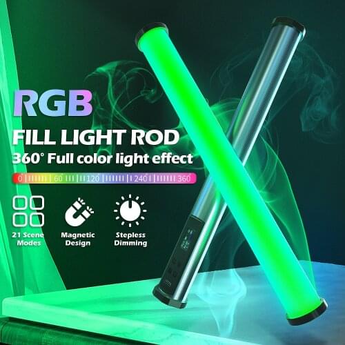 DOLED LED Light Stick RGB Tube Photographic Lighting Magnetic Pavotube for Photography Live Stream Photo Studio Video Selfie