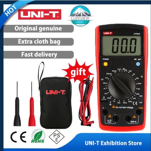 UNI-T UT603 Modern Resistance Inductance Capacitance Meters Testers LCR Meter Capacitors Ohmmeter w hFE Test