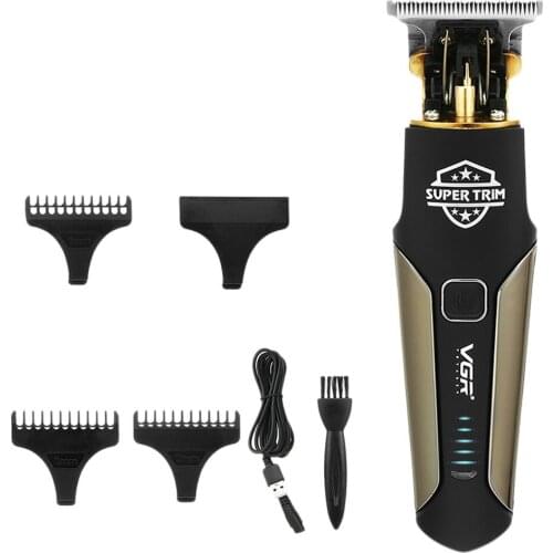VGR Electric Barber Hair Trimmer For Men Beard Trimmer Finishing Machine Rechargeable Hair Cutting Machine